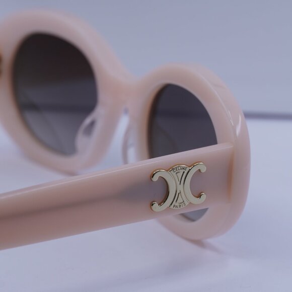 Celine CL40194U 74B Oval Sunglasses – Shiny Pink/Grey Gradient - Picture 11 of 13